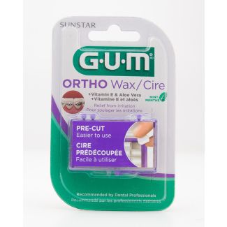 GUM Pre-Cut Ortho Wax Mint Flavored