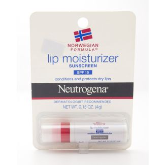 Neutrogena Norwegian Formula Lip Moisturizer Sunscreen SPF 15 net wt 0.15 oz