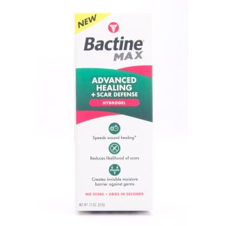 Bactine Max Advanced Healing + Scar Defense Hydrogel net wt 0.75 oz