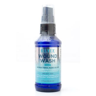 Silvex Wound Wash Antibacterial Nano Silver 4 fl oz