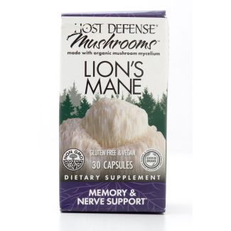 Host Defense Lion's Mane Mushrooms Dietary Supplement 30 Capsules