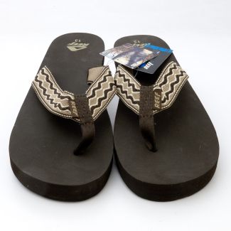 Reef Men's Smoothy Sandals 313BR4 in Brown Pattern