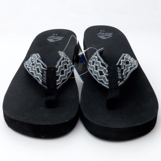 Reef Men's Smoothy Sandals 313GB2 in Grey with Black