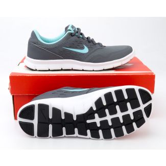 Nike Women's Orive NM Running Shoe 677136030 in Dark Grey with Hyper Turquoise & White Large