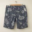 NEW Gap Sunfaded Island Print Shorts in Blue Grey 