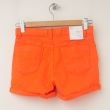 GapKids Girl's 1969 Classic Rolled Hem Denim Shorts in Bright Mandarin (back)