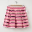NEW Gap Pleated Striped Fit and Flare Skirt in Pink Stripe