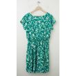 NEW Gap Printed Zoe Sleeve Fit & Flare Dress in Green Multi-Dots