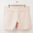 NEW Gap Boyfriend Roll-Up Bermuda Shorts in Peach Stripe (back)