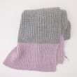 NEW Gap Women's Colorblock Ribbed Scarf in Heather Grey