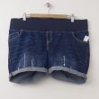 NEW Old Navy Demi-Panel Paint-Splatter Denim Maternity Shorts in Paint 