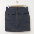 NEW Old Navy Twill Utility Surplus Skirt in Grey Charlie (back)