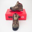 Wolverine Maggie Steel-Toe EH Lace-Up Mid Work Boot W02210WOL in Brown/Red