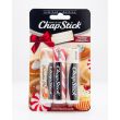 Chapstick Holiday Collection - Cake Batter, Candy Cane, Pumpkin Pie 3 Sticks - net wt 0.15 oz (4g) Each