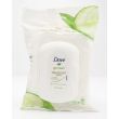 Dove Go Fresh Deodorant Wipes Cucumber & Green Tea 25 Pre-Moistened Towelettes