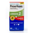 Bausch + Lomb PreserVision Areds 2 Formula + CoQ10 Eye Vitamin and Mineral Supplement 80 Soft Gels