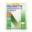 Nicorette Nicotine Gum Stop Smoking Aid 4mg Spearmint Burst Value Pack 160 Pieces
