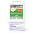 Nicorette Nicotine Gum Stop Smoking Aid 4mg Spearmint Burst Value Pack 160 Pieces