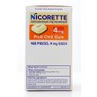 Nicorette Nicotine Gum Stop Smoking Aid 4mg Fruit Chill Value Pack 160 Pieces