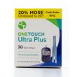 OneTouch Ultra Plus Blood Glucose Test Strips 30 Count